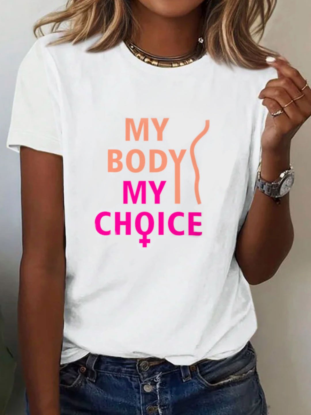 My body, my choice  Bodily autonomy	National Abortion Rights Action Day T-Shirt