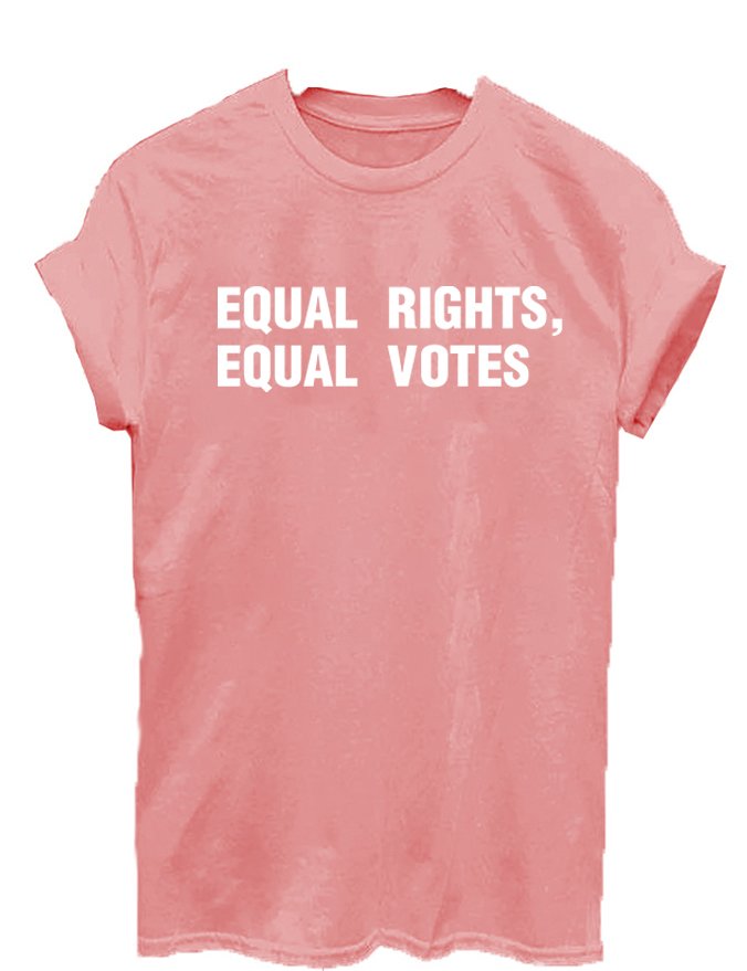 Equal Rights, Equal Votes Empowerment National Voter Registration Day T-Shirt
