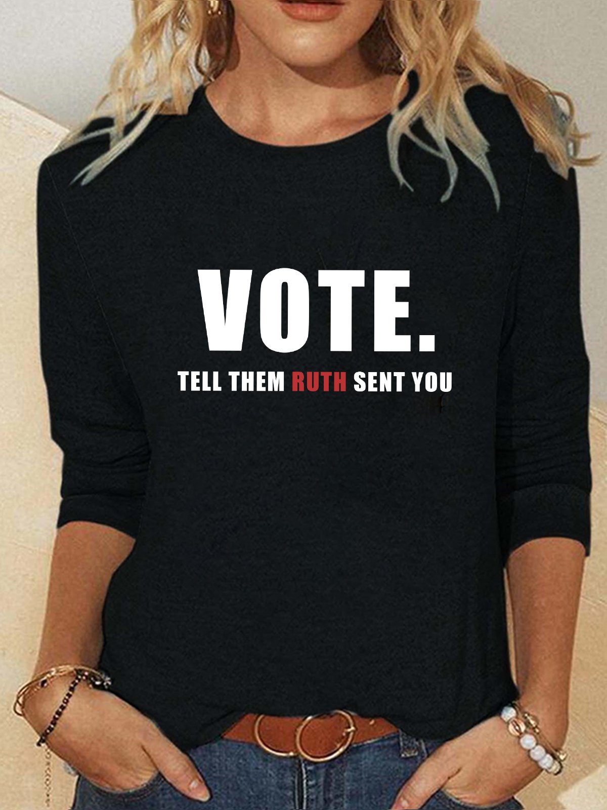 vote.tell them Ruth sent you Empowerment National Voter Registration Day T-Shirt
