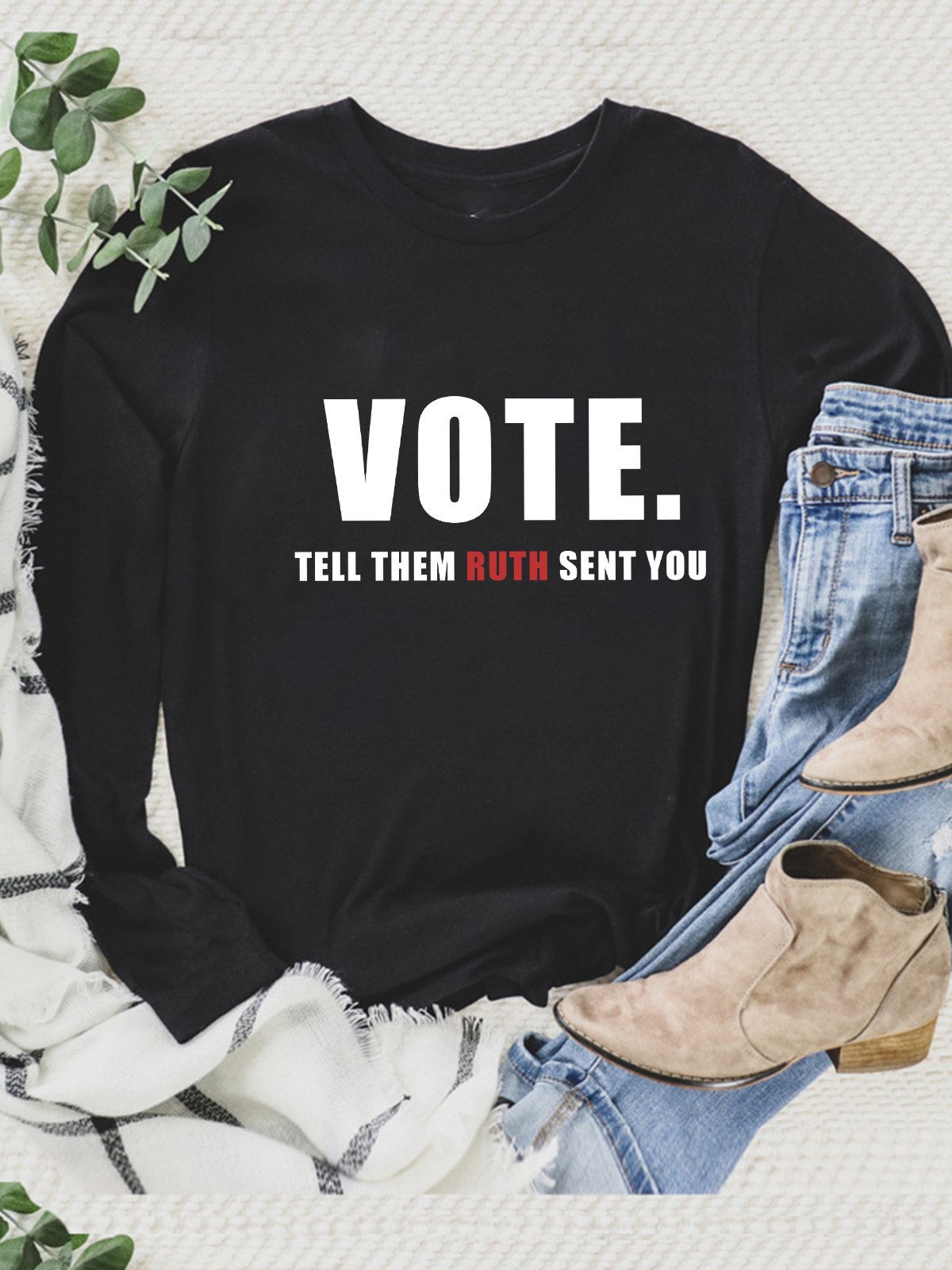 vote.tell them Ruth sent you Empowerment National Voter Registration Day T-Shirt
