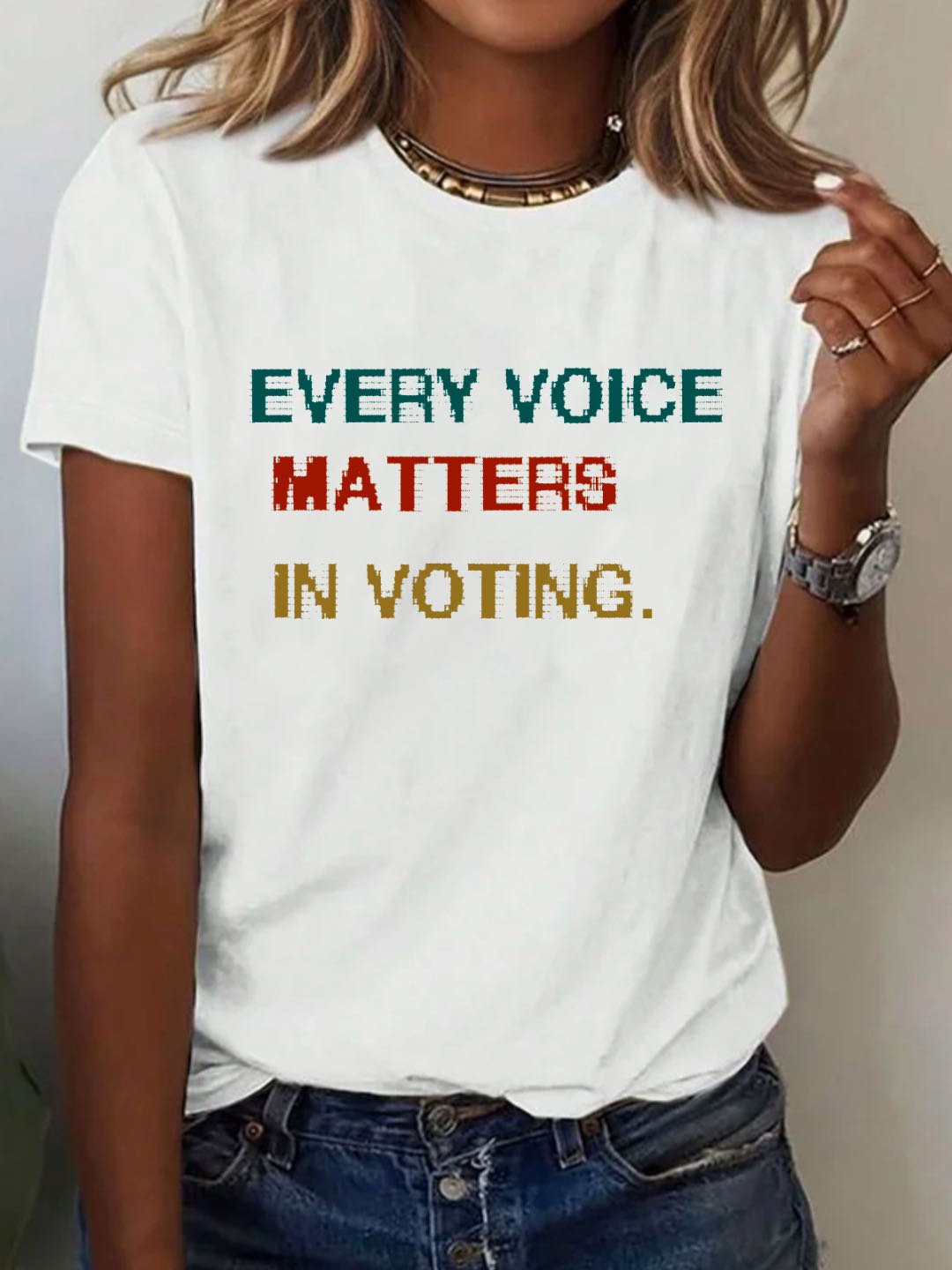 Every voice matters in voting Empowerment  National Voter Registration DayT-Shirt
