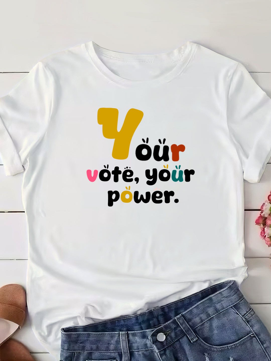 Your vote, your power Empowerment National Voter Registration  Day T-Shirt
