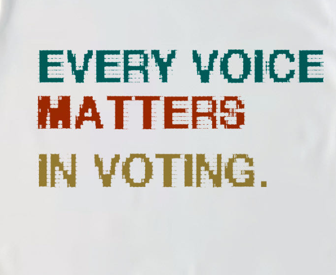 Every voice matters in voting Empowerment  National Voter Registration DayT-Shirt