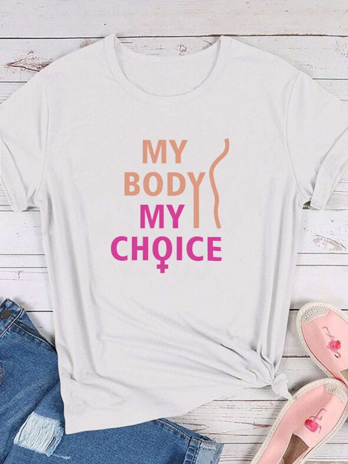 My body, my choice  Bodily autonomy	National Abortion Rights Action Day T-Shirt