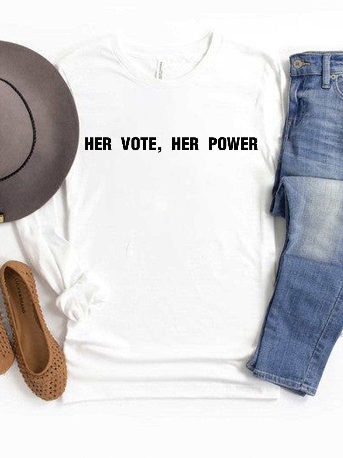 Her Vote, Her Power Empowerment National Voter Registration Day T-Shirt