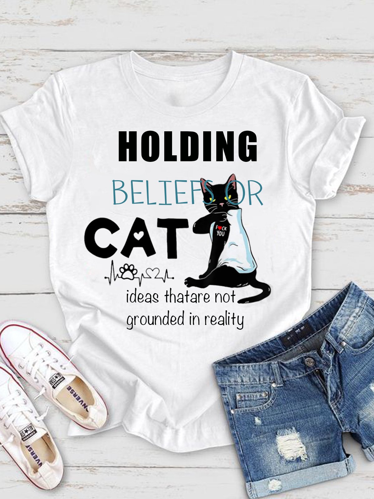 holding beliefs or ideas that are not grounded in reality SCZ T-Shirt