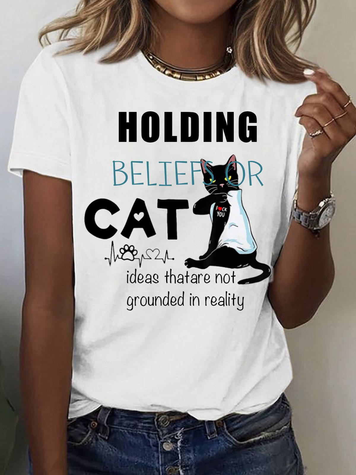 holding beliefs or ideas that are not grounded in reality SCZ T-Shirt