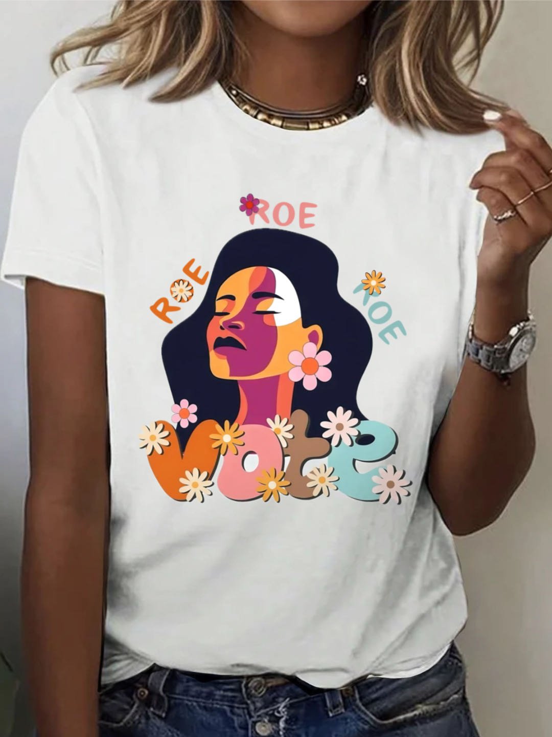 Roe Roe Roe Your Vote RBG T-Shirt
