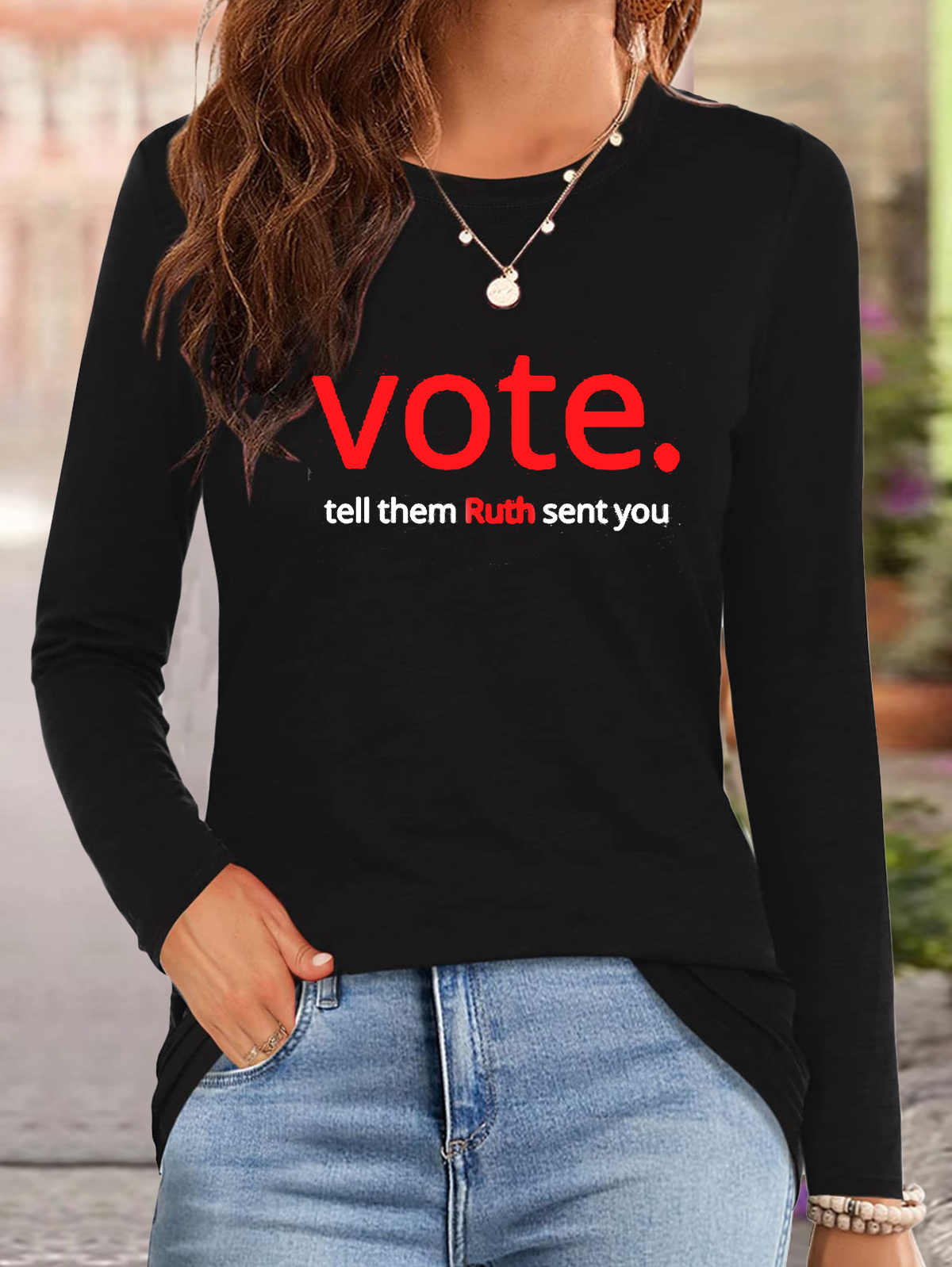 Women's Vote Like Ruth Sent You Empowerment National Voter Registration Day T-Shirt
