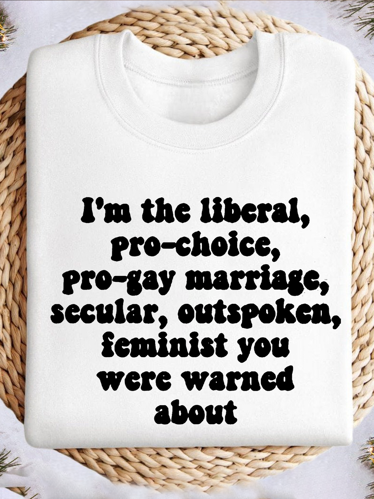 Feminist I'm The Liberal Pro-Choice Empowerment National Voter Registration Day Sweatshirt