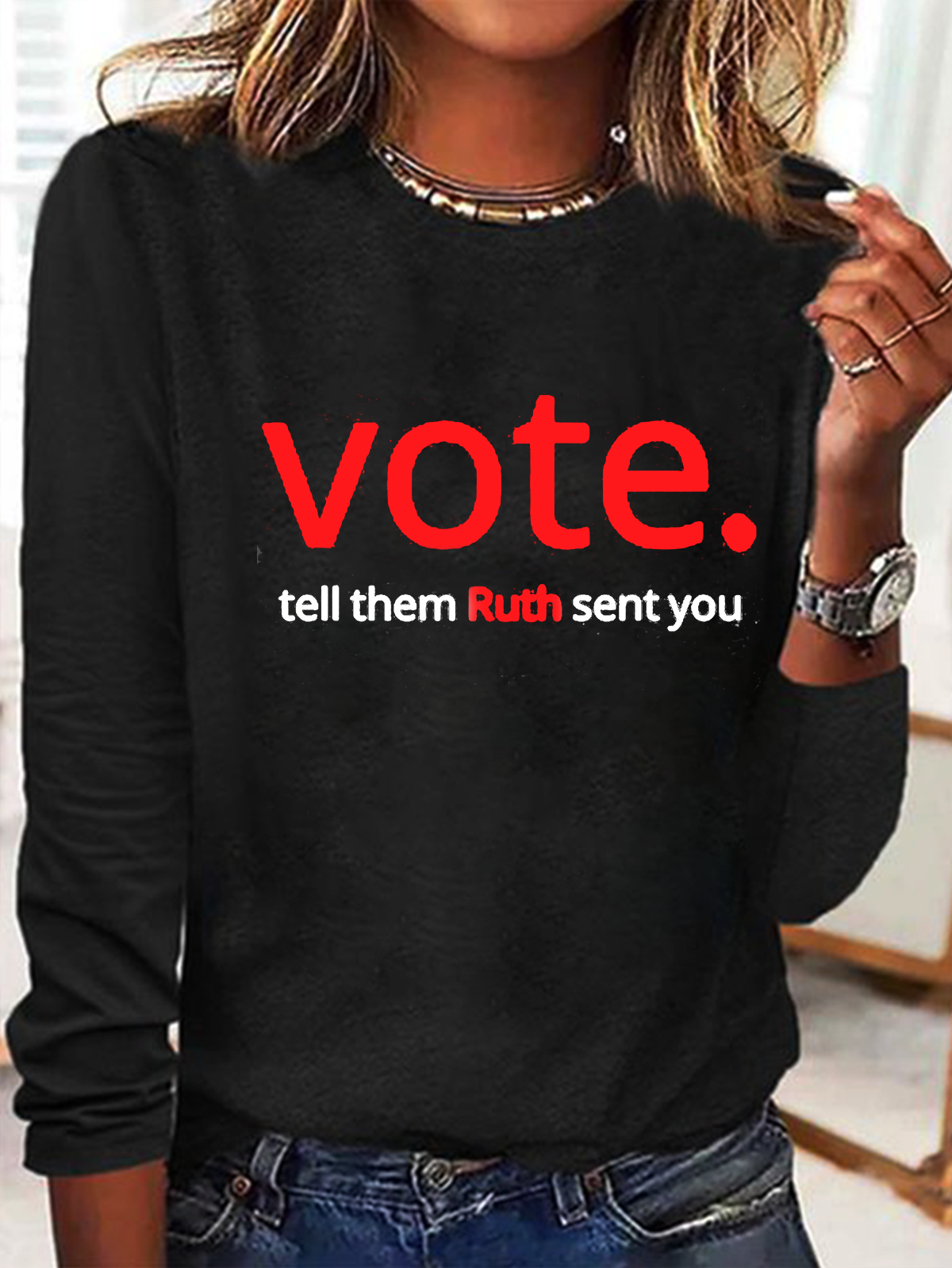 Women's Vote Like Ruth Sent You Empowerment National Voter Registration Day T-Shirt