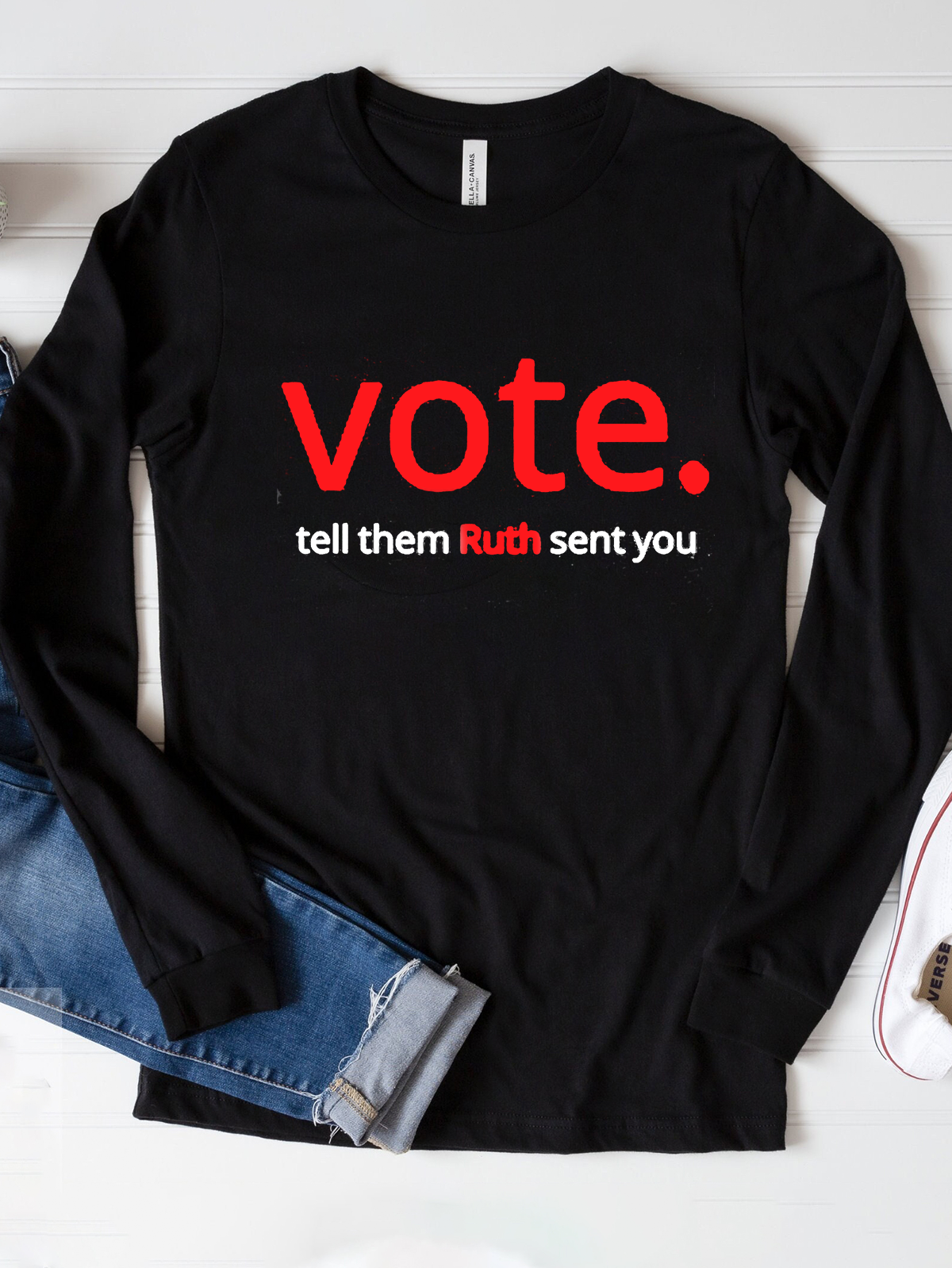 Women's Vote Like Ruth Sent You Empowerment National Voter Registration Day T-Shirt