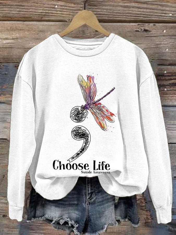 Suicide Prevention Women's  MDD GAD  Be Kind Mental Health Month NSPW Sweatshirt
