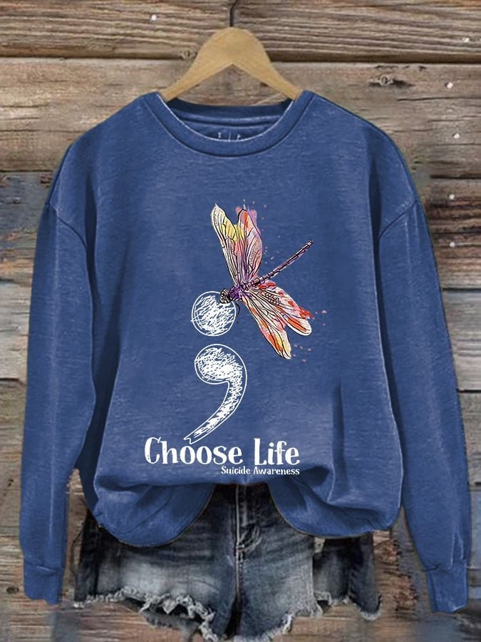 Suicide Prevention Women's  MDD GAD  Be Kind Mental Health Month NSPW Sweatshirt