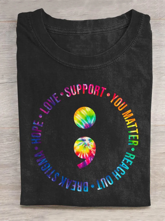 Hope Love Support You Matter Mental Health Awareness MDD GAD  Be Kind Mental Health Month NSPW T-Shirt