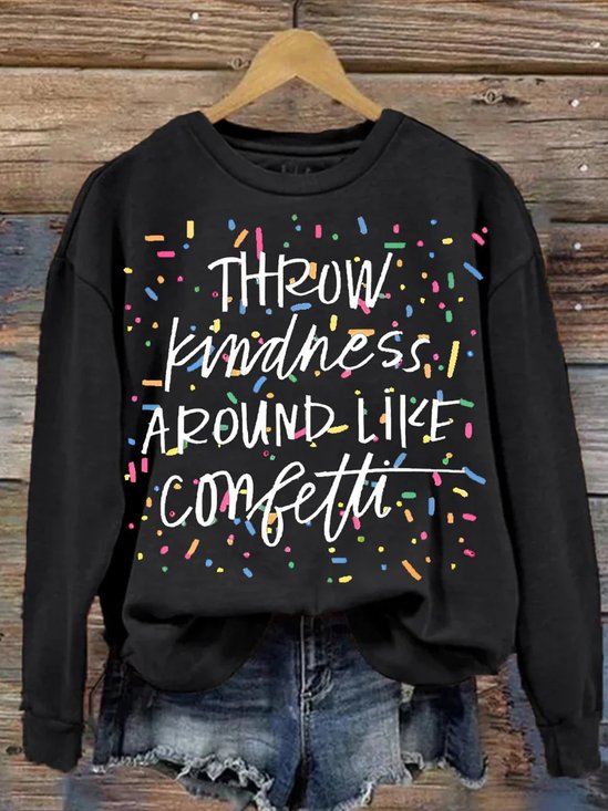 Casual Loose  MDD GAD Be Kind Mental Health Month NSPW  Sweatshirt