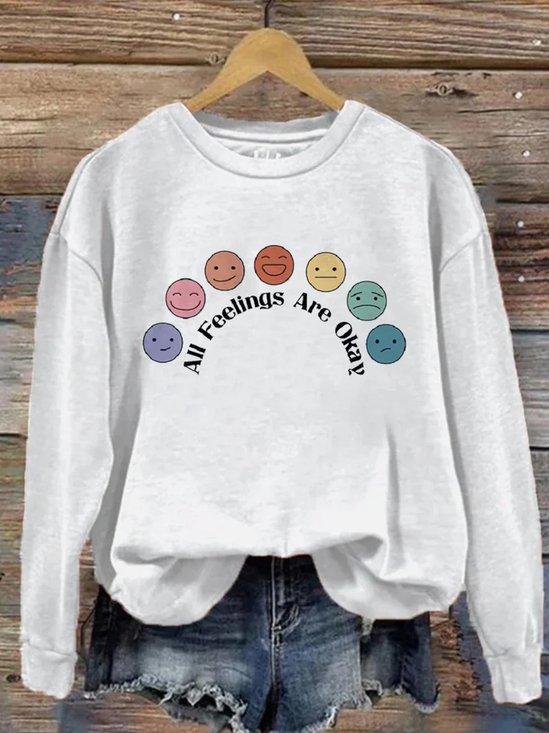 Casual Cotton  MDD GAD  Be Kind Mental Health Month NSPW Sweatshirt