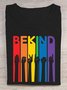 Be Kind Sign Language Kindness Pride Pride Rainbow MDD GAD  Be Kind Mental Health Month NSPW T-Shirt