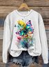 Colorful Butterfly MDD GAD  Be Kind Mental Health Month NSPW  Sweatshirt
